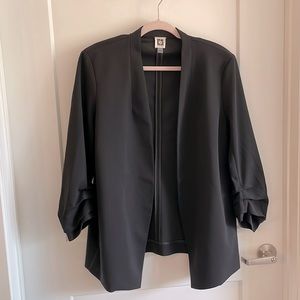 Anne Klein L Black Stretch Suit Jacket